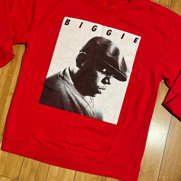 Brooklyn Mint Biggie Smalls Graphic Sweatshirt Red Size M - Picture 3 of 14